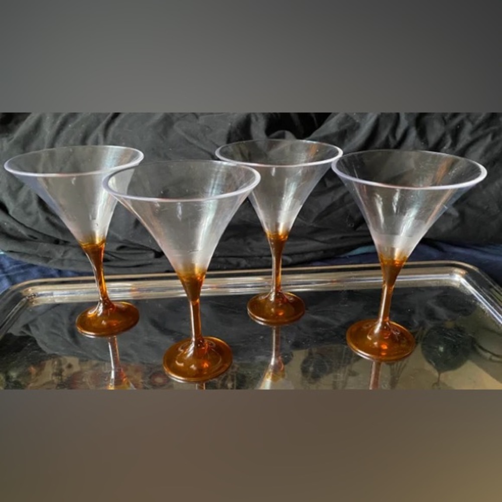 Tupperware Clearly Elegant 4pc Daiquiri Glasses